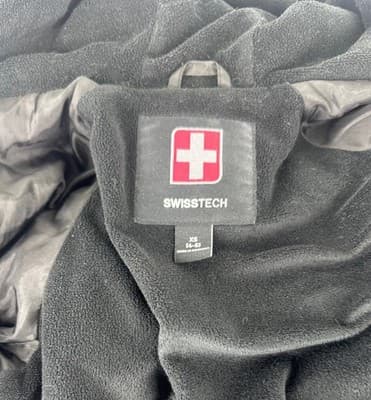 SwissTech Jacket Kids XS 4-5 Black Hooded Puffer Fleece Lined Insulated - Thumbnail 10