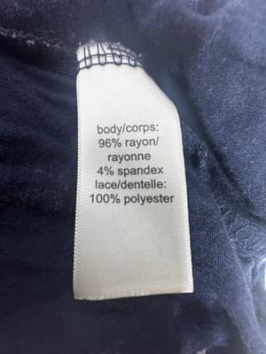 Maurice’s Woman’s 3x Navy Floral Boho Lace Back Long Sleeve Plus Size Tunic - Thumbnail 4