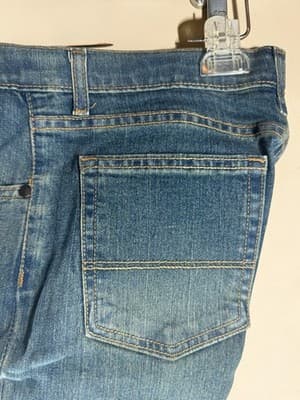 Arizona Jeans Boys 16 Original Regular Blue Denim Medium Wash Adjustable Waist - Thumbnail 3