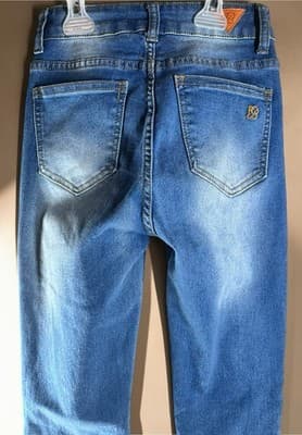 Red Bottoms Women Stretchy Denim Boot Cut Blue Jeans Size 1/25 Dark Wash - Thumbnail 6