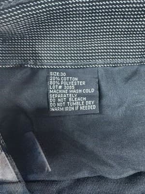 Old Skool Black Shiny Y2K Vintage Denim Straight Leg Jeans Men/Teen Size 30 - Thumbnail 6