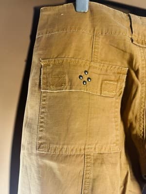 Hippie Woman’s Brown Cargo Style Pants Size 25 Rolled Cuffs Relaxed Festival - Thumbnail 6