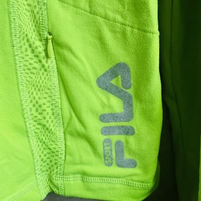 Fila Sport Woman’s Running Long-sleeve Shirt Florescent Yellow Size Large - Thumbnail 5