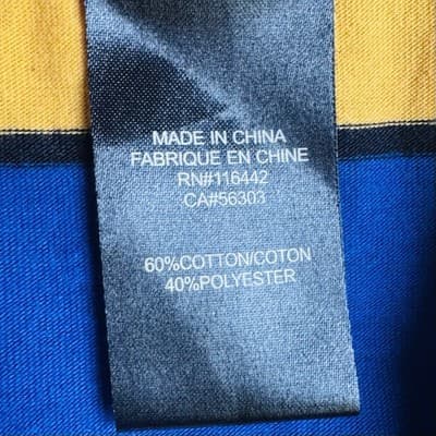 Empyre Mens Long Sleeve Blue/Yellow Striped T-Shirt Size Med. Skate Apparel Y2K - Thumbnail 7