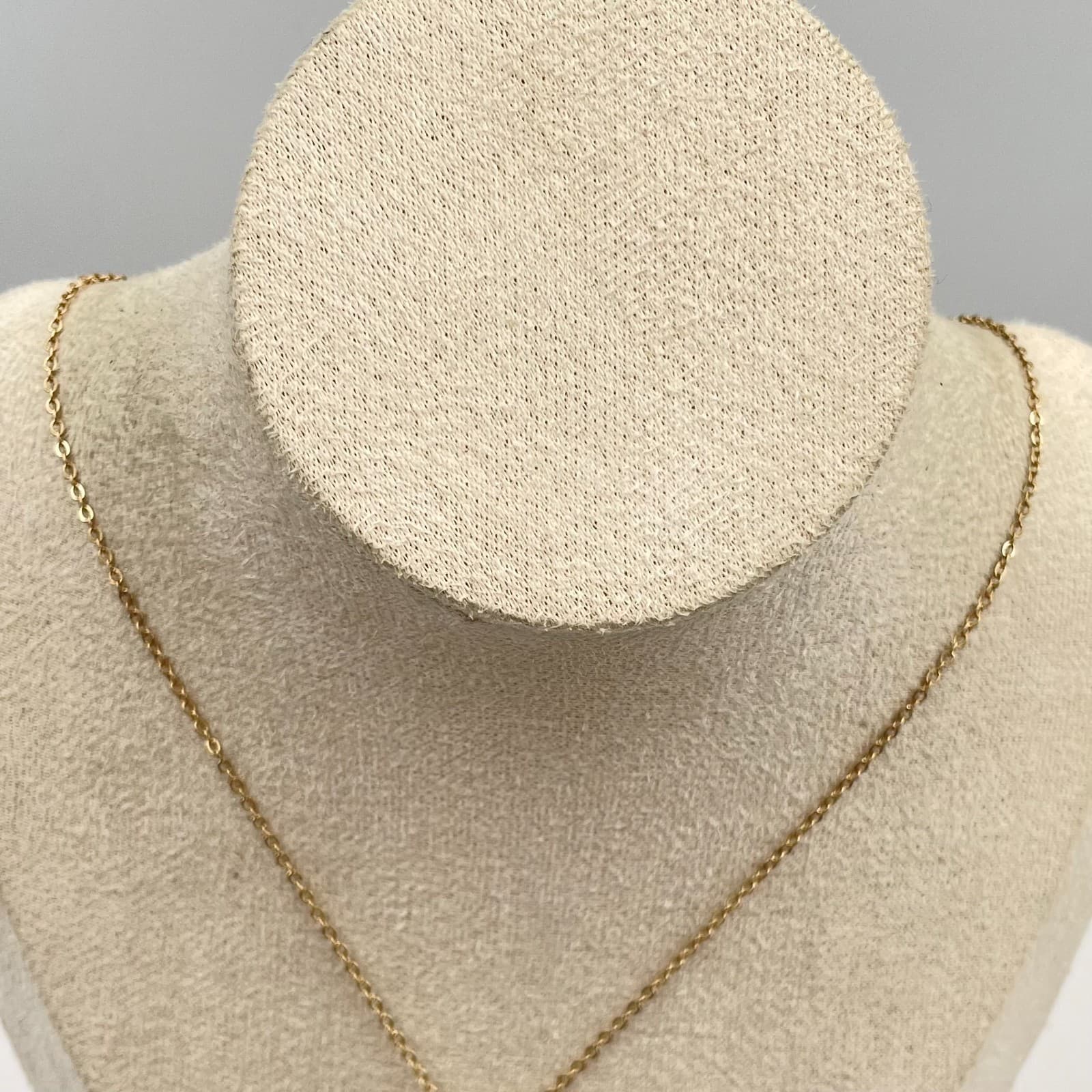 Vtg Gold Tone Bumble Bee Pendant Necklace Yellow Enamel Rhinestone Crystal Bee - Thumbnail 2