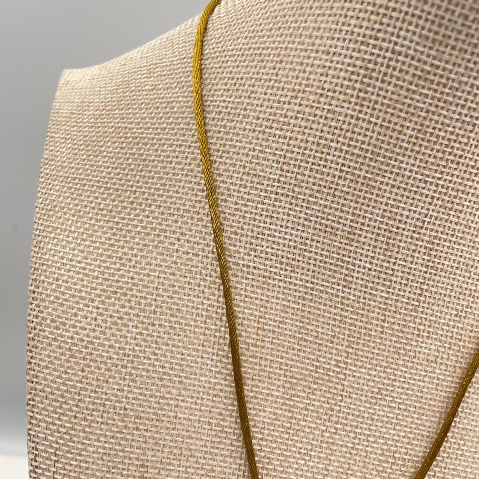 Vtg Rainbow Heart Necklace Pride Jewelry Striped Acrylic Pendant Gold Silk Cord - Thumbnail 3