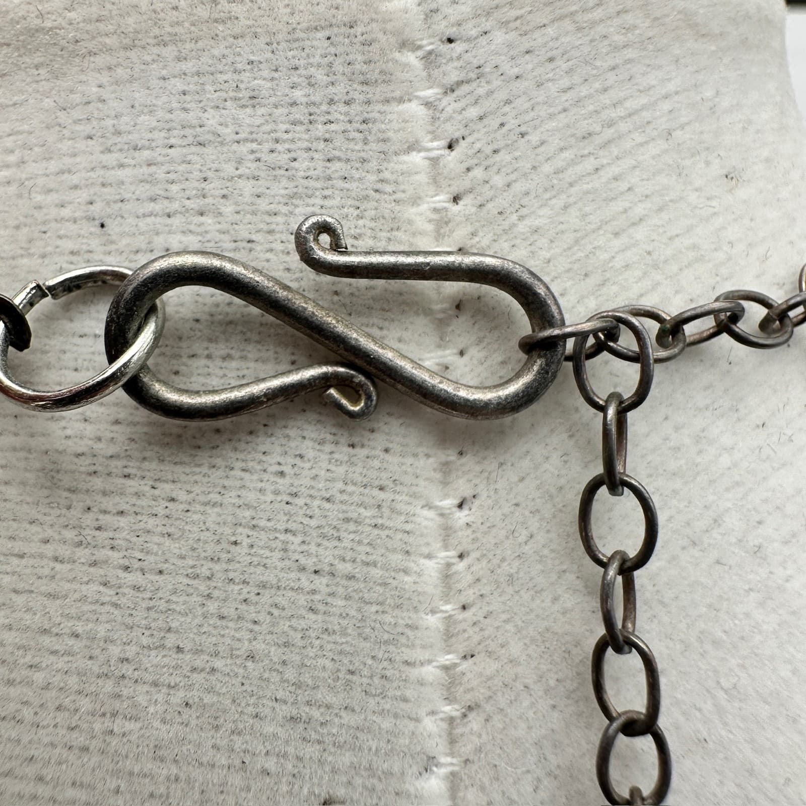 Vintage Y2K Multi-Strand Green Glass Pearl Necklace Women's Jewellery 9" - Thumbnail 5