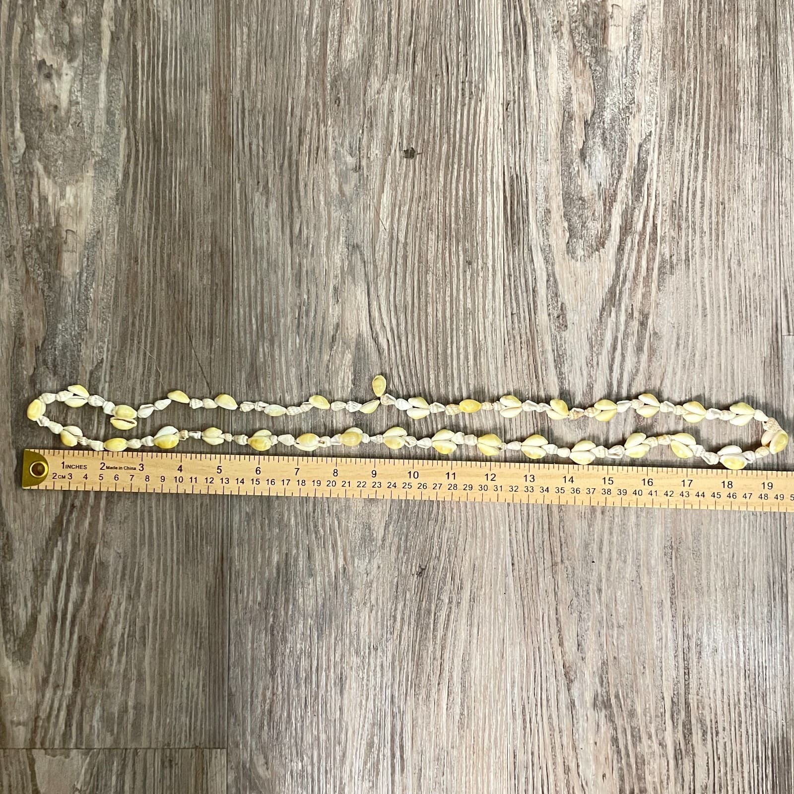 Vintage 90s Cowrie Puka Shell Double Strand Necklace Women's Classic Jewelry - Thumbnail 7