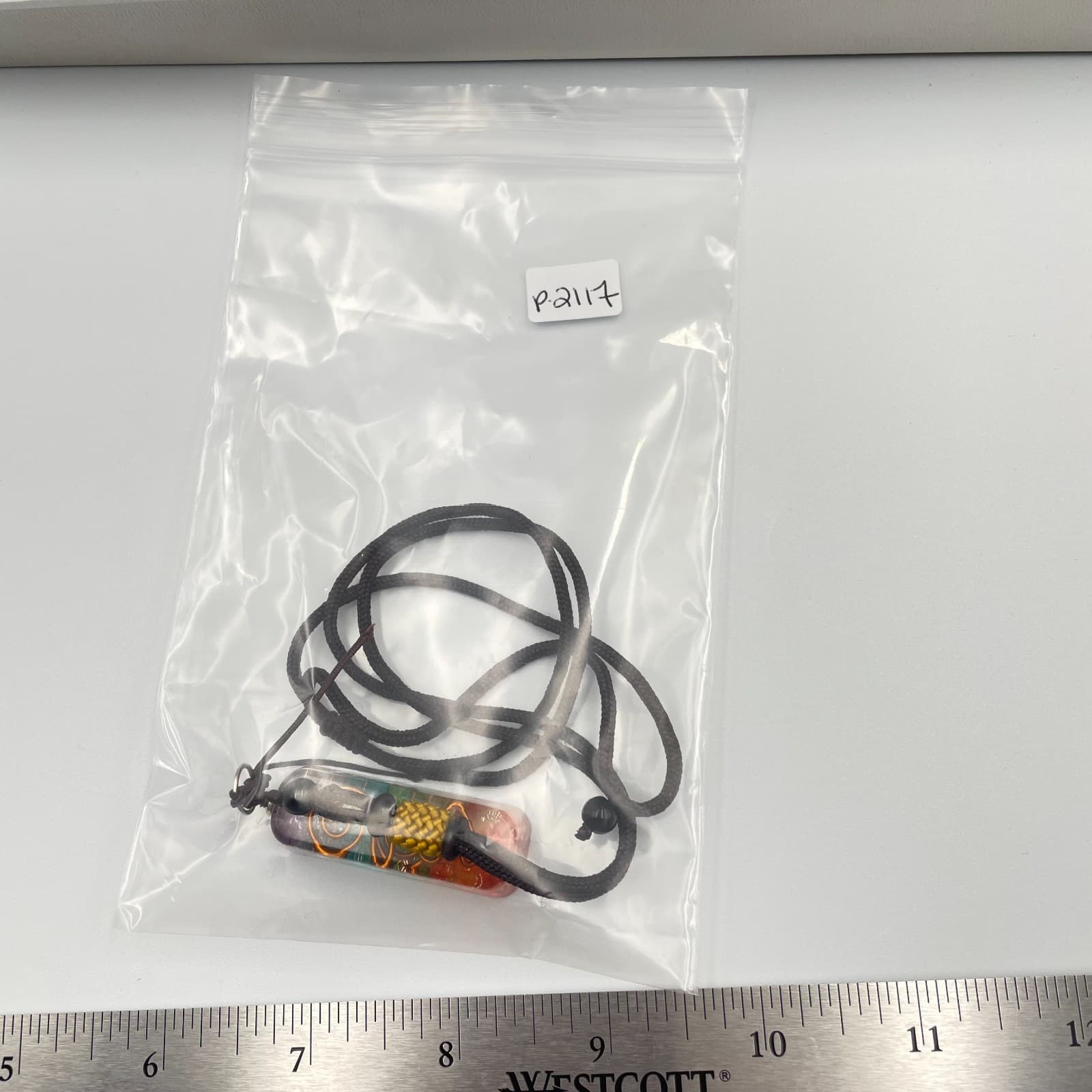 Vintage 7 Chakra Orgone Pendant Necklace Healing Crystals Copper Spiral Energy - Thumbnail 9