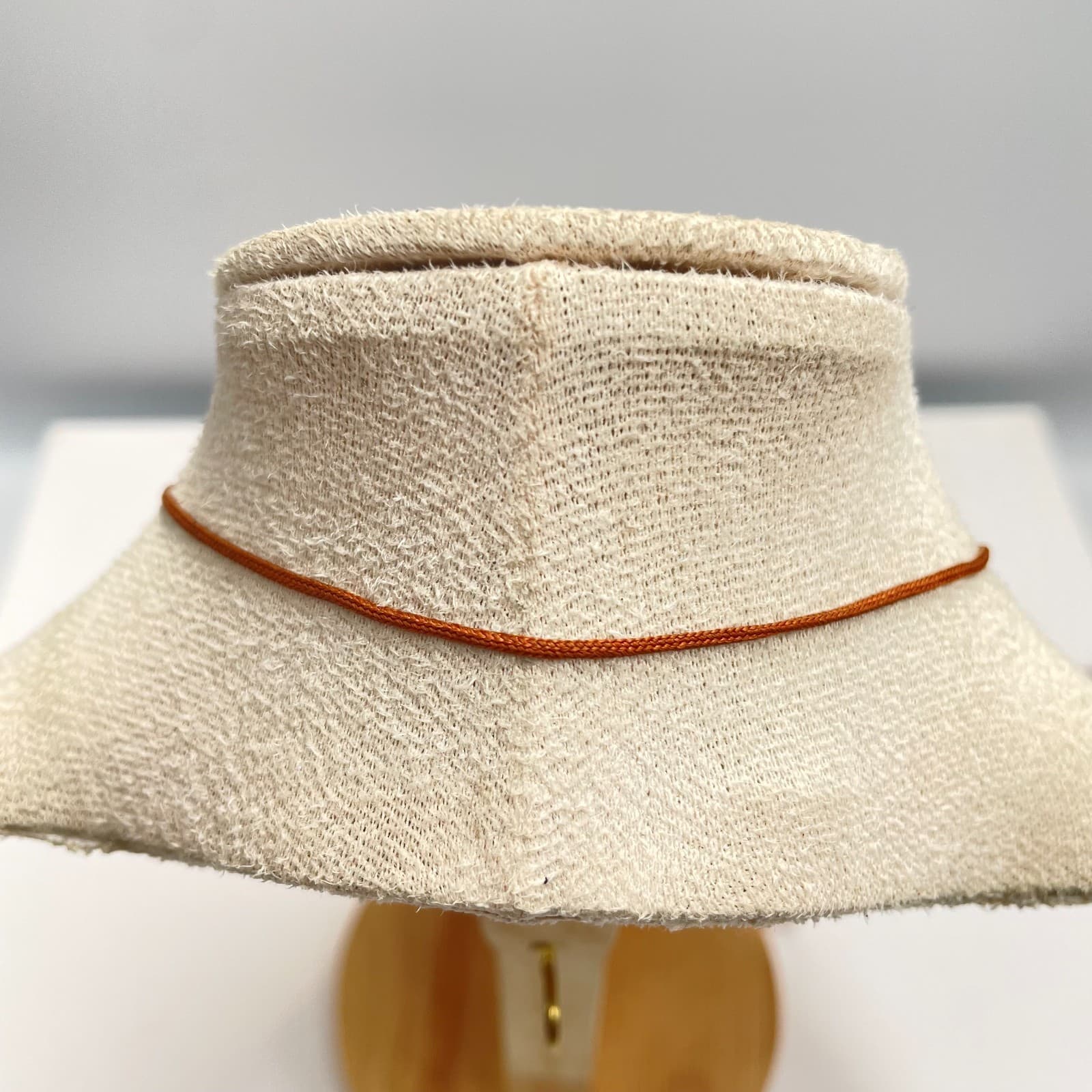 Vintage 90s Carved Celadon Pendant Necklace Tassel Brown Cord Boho Jewelry - Thumbnail 5