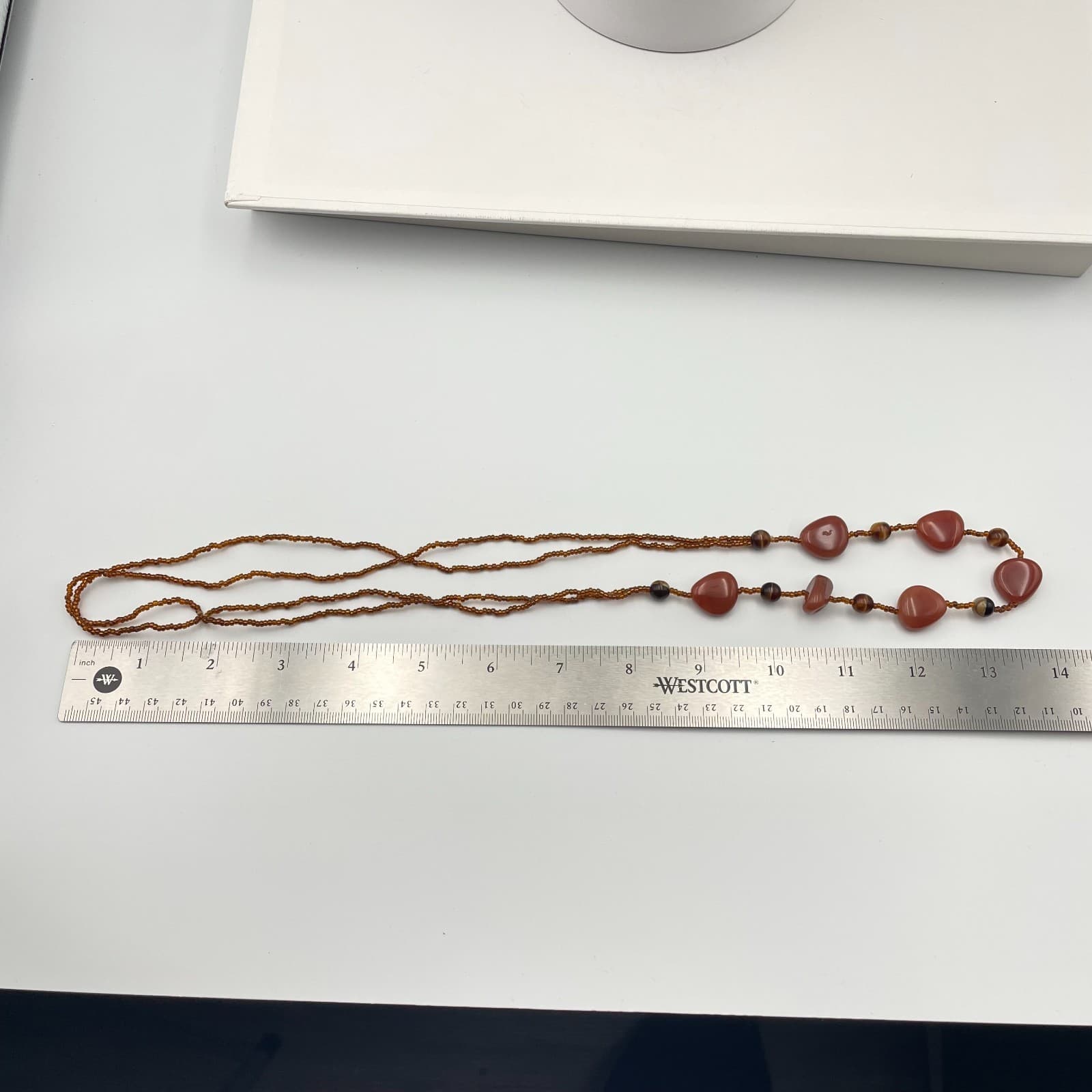 Vintage 90s Beaded Necklace Boho Retro Women's Classic Fashion Jewelry - Thumbnail 8