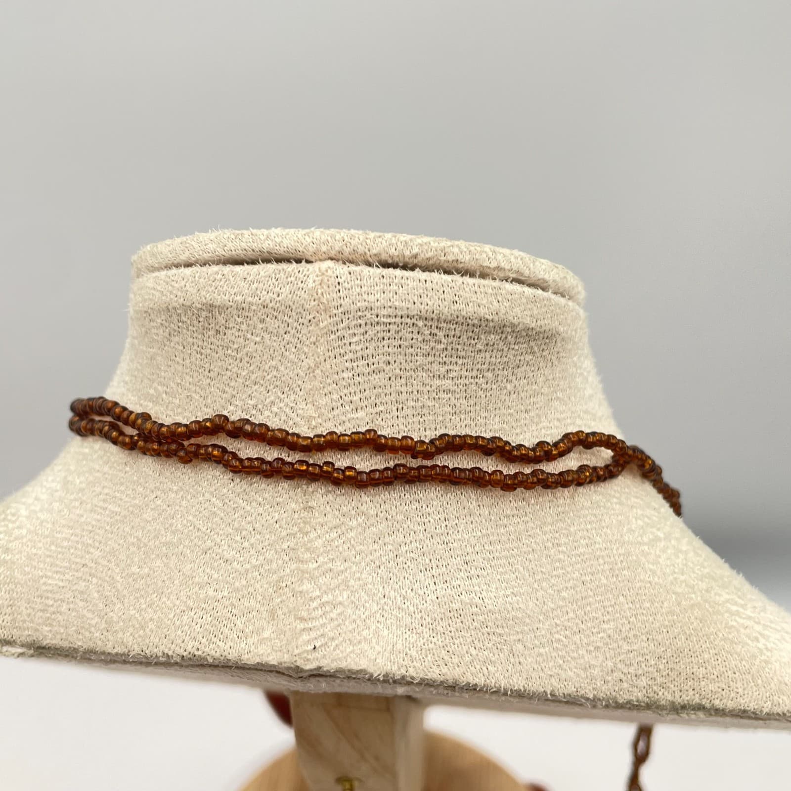 Vintage 90s Beaded Necklace Boho Retro Women's Classic Fashion Jewelry - Thumbnail 7