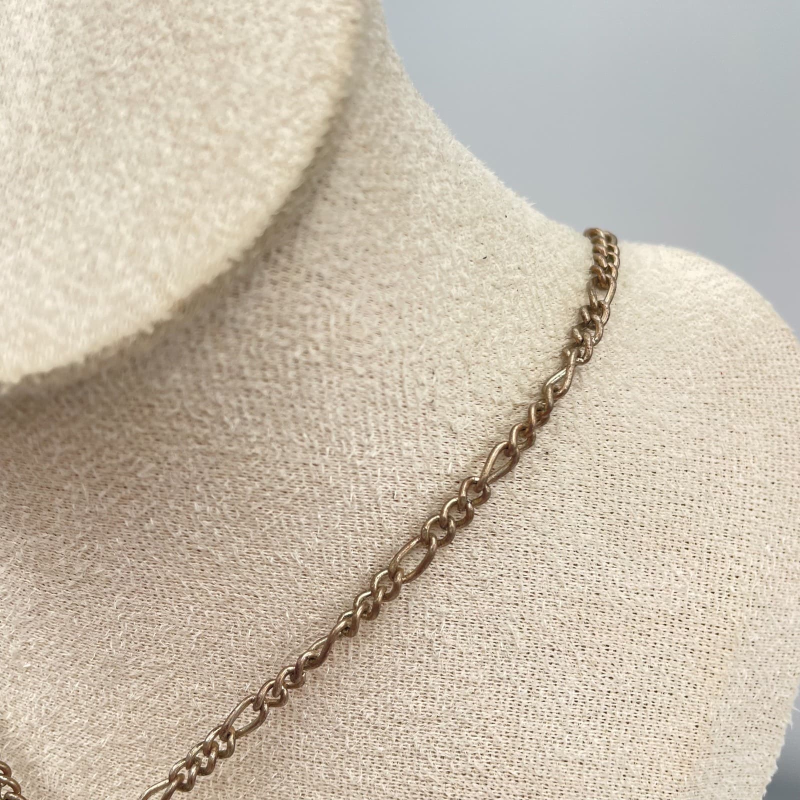 Vintage 90s Wire Wrapped Sea Green Pendant Necklace Boho Women's Classic Jewelry - Thumbnail 5