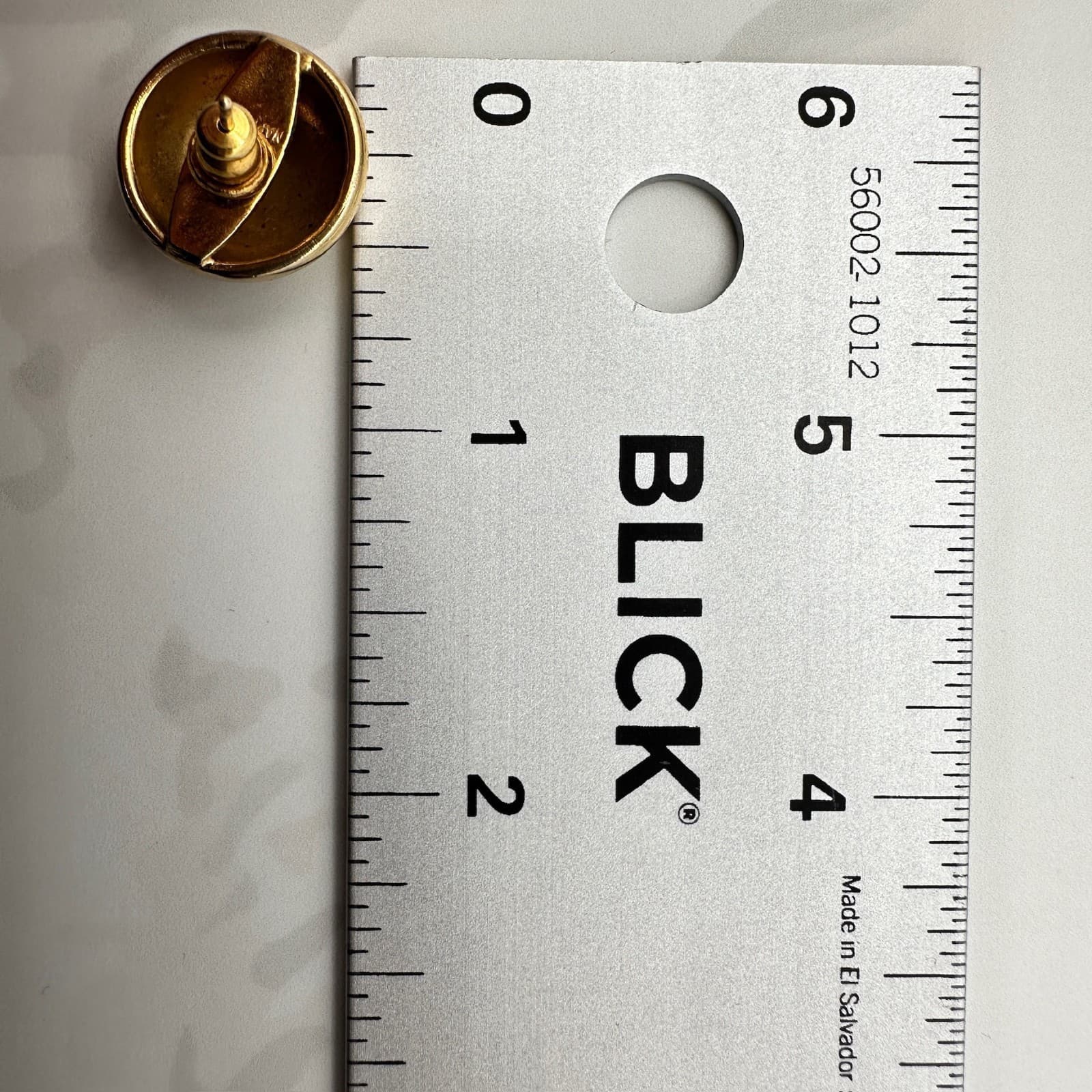 Vintage Napier Gold-Tone High-Shine Durable Classic Costume Dome Stud Earrings - Thumbnail 6