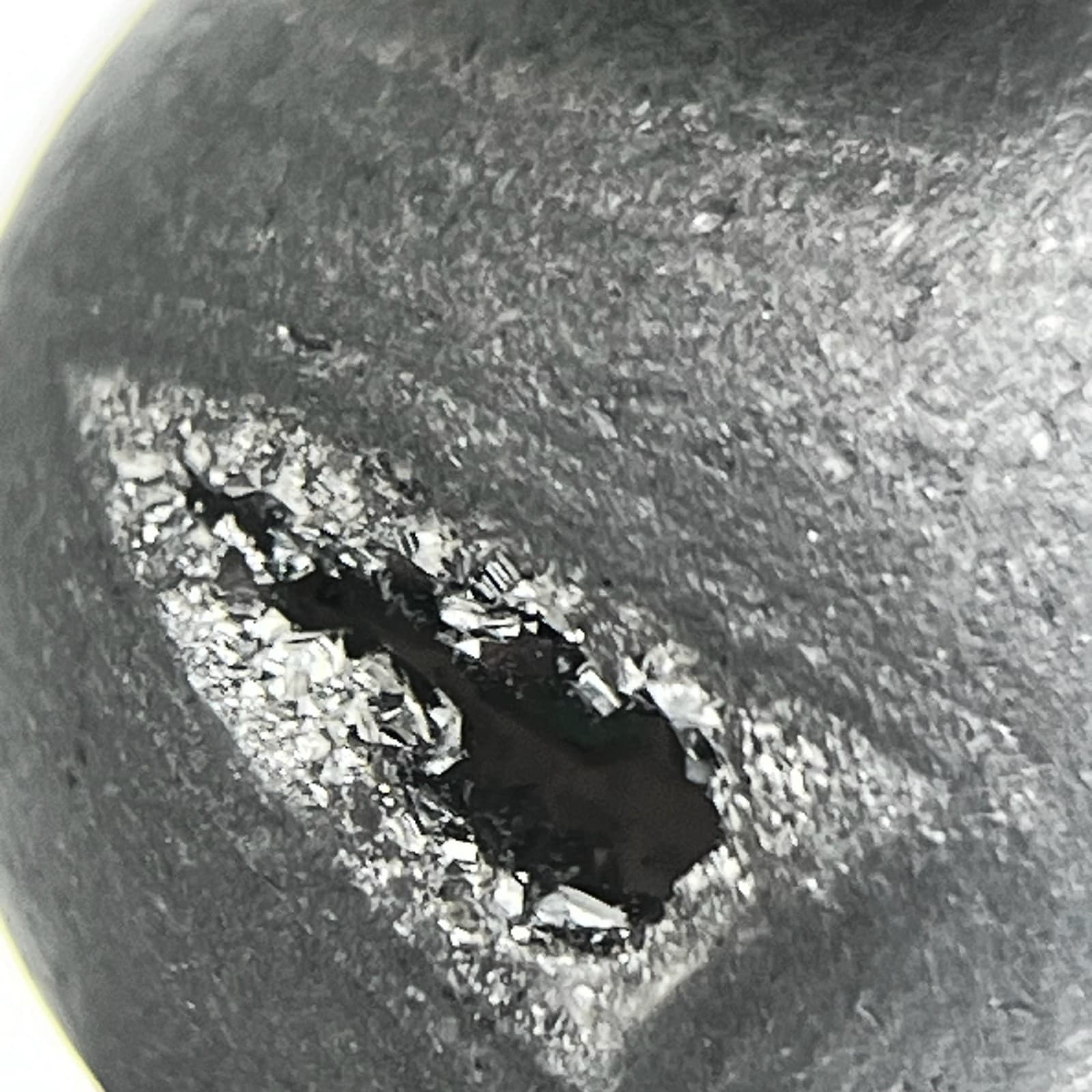 Vintage Matte Black Onyx & Druzy Stretch Bracelet w/ Pave Accent - Thumbnail 3