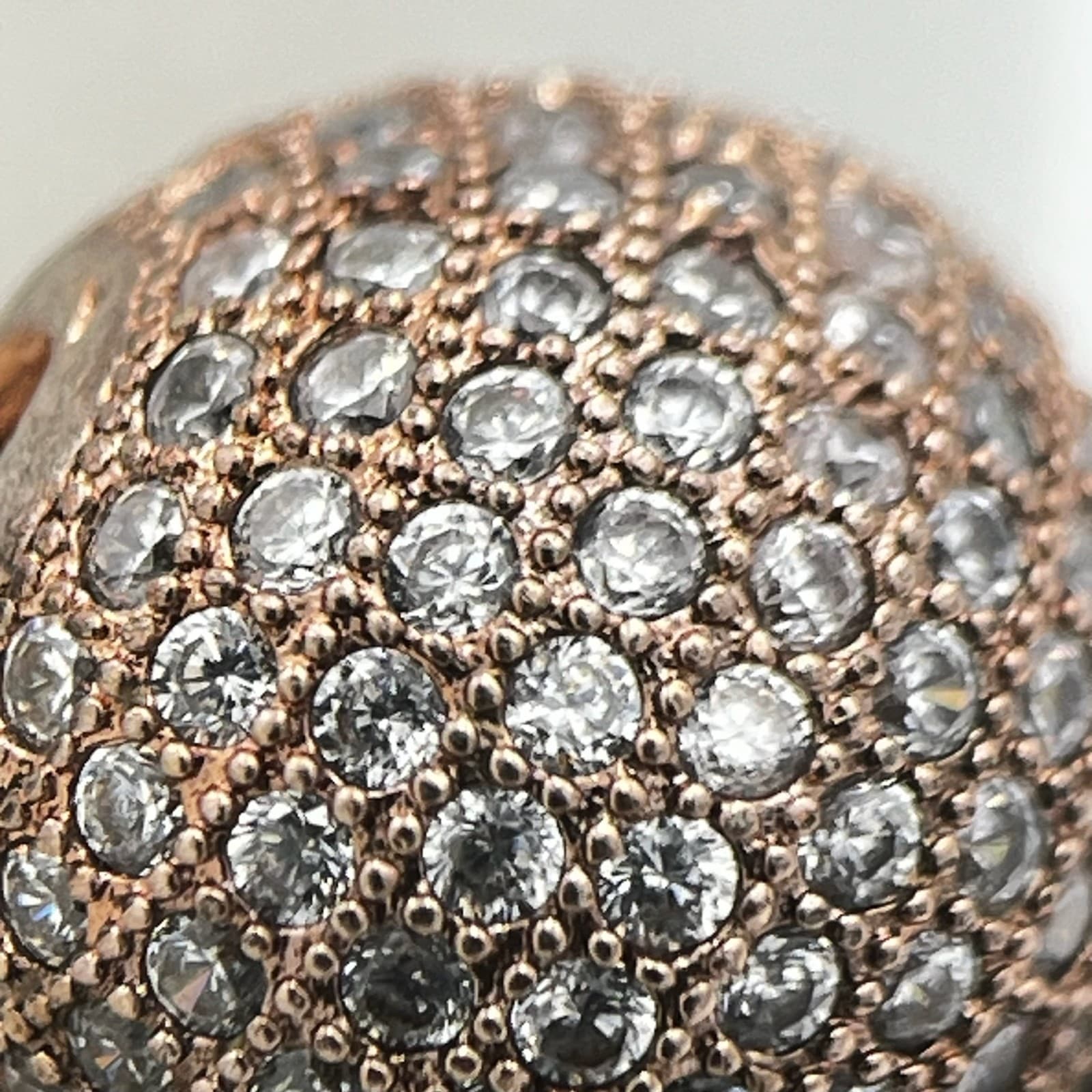 Vintage Matte Black Onyx & Druzy Stretch Bracelet w/ Pave Accent - Thumbnail 2