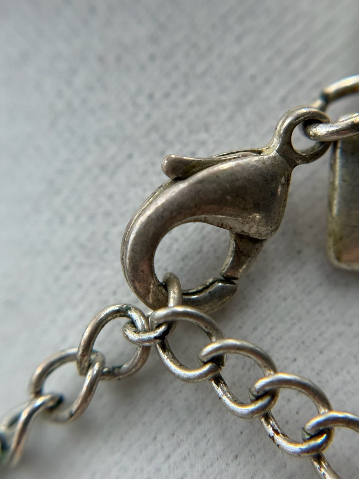 Vintage VTG Silver Tone Beaded Necklace Frosted Matte Openwork Sphere Beads - Thumbnail 15