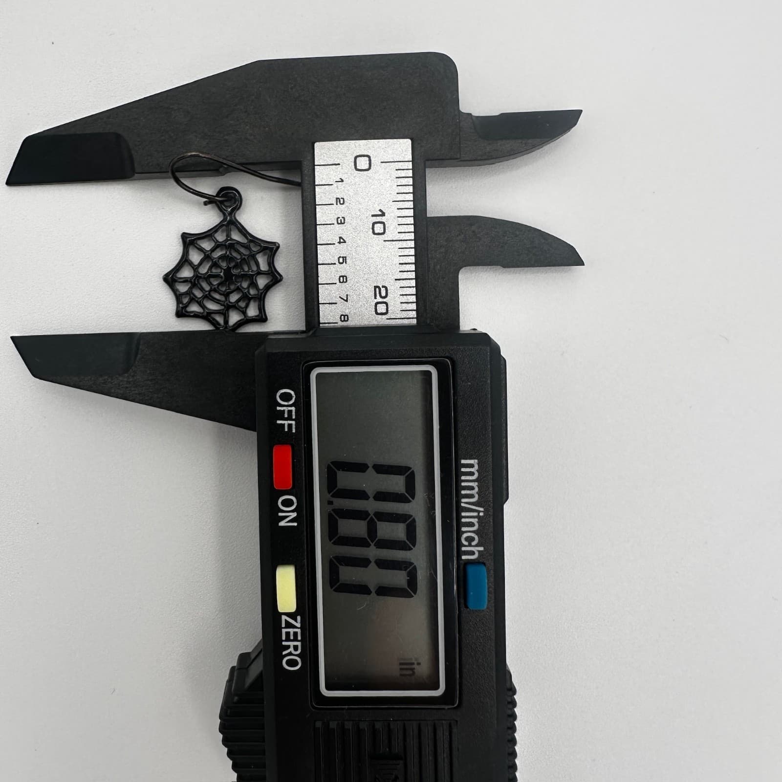 Vintage Halloween Mismatched Spider & Web Earrings Black Gothic Costume Dangles - Thumbnail 7