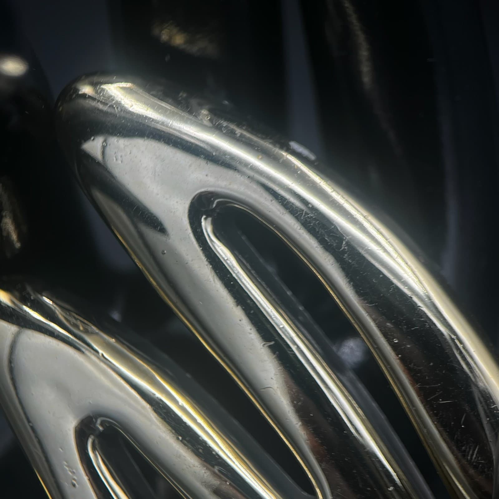 Vintage Gold Tone Abstract Wave Zig Zag Brooch or Hair Clip - Thumbnail 6