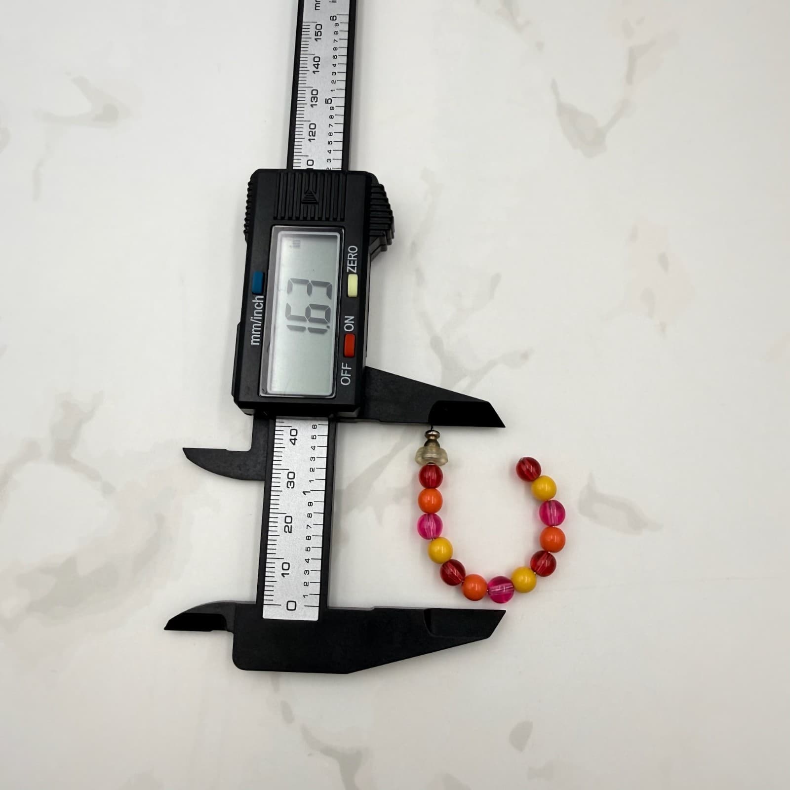 Vintage West German Silver Gold-Toned Multicolored Cube Beaded Hoop Earrings - Thumbnail 8