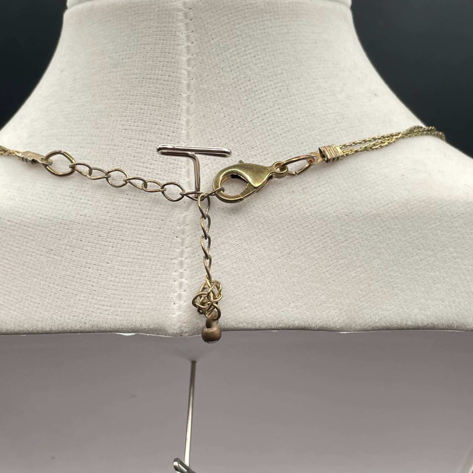 Vintage Multi-Strand Beaded Necklace Statement Multicolor Acrylic Glass Beads - Thumbnail 8