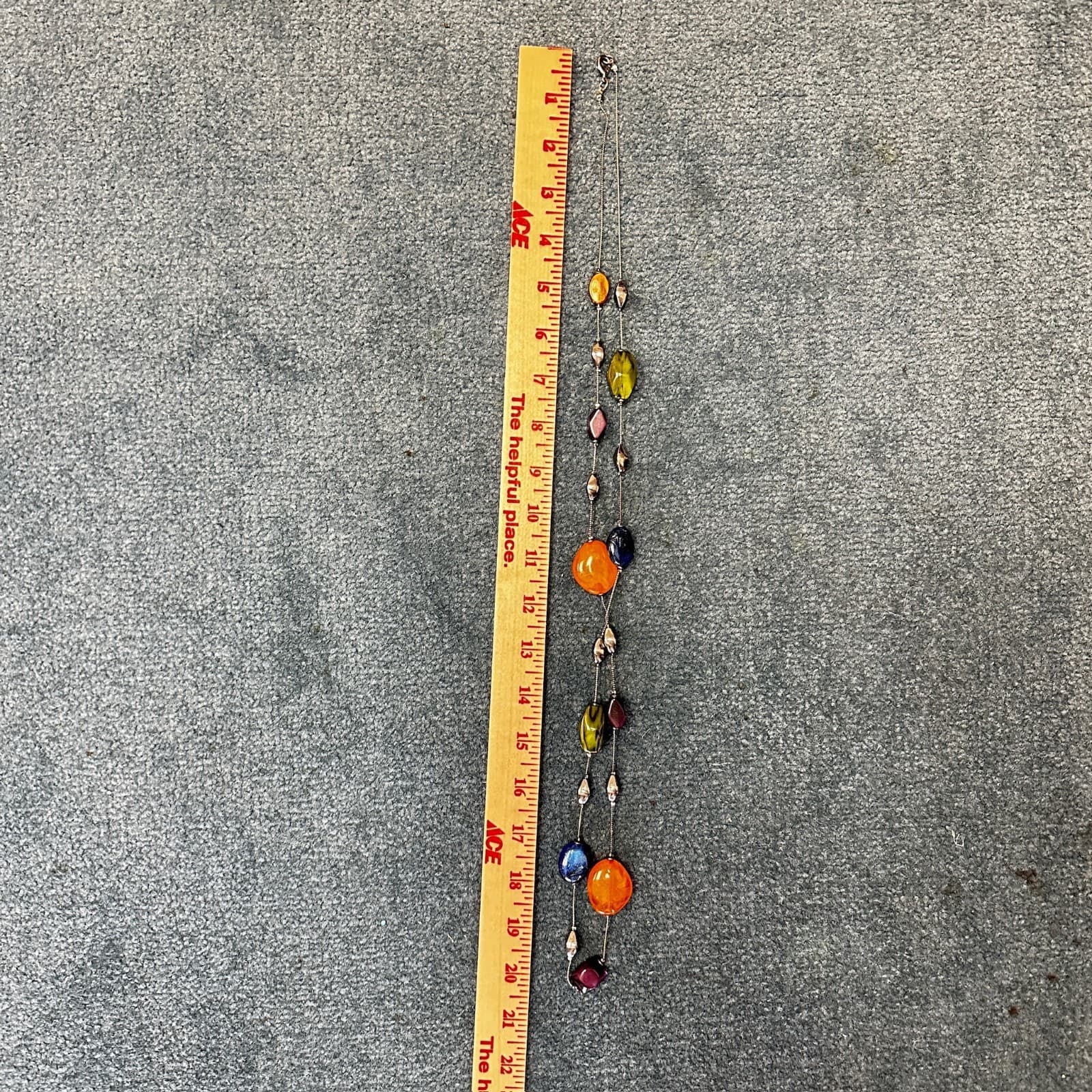 Vintage Contemporary Silver-Tone Chain Whimsigoth Agate Beaded Statement - Thumbnail 8