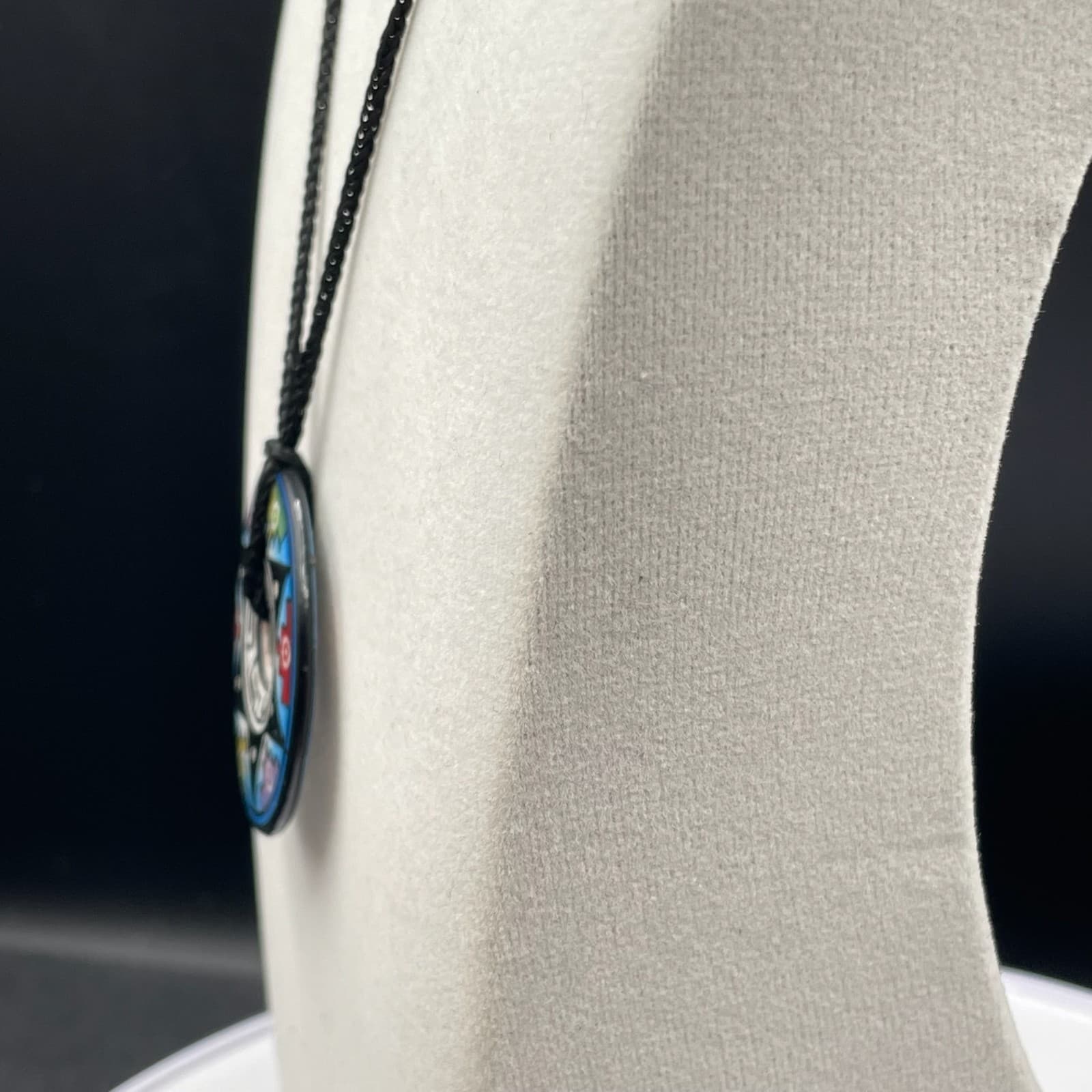 Vintage Man Maze Polymer Clay Pendant Necklace Southwest Tribal Beaded Art - Thumbnail 9