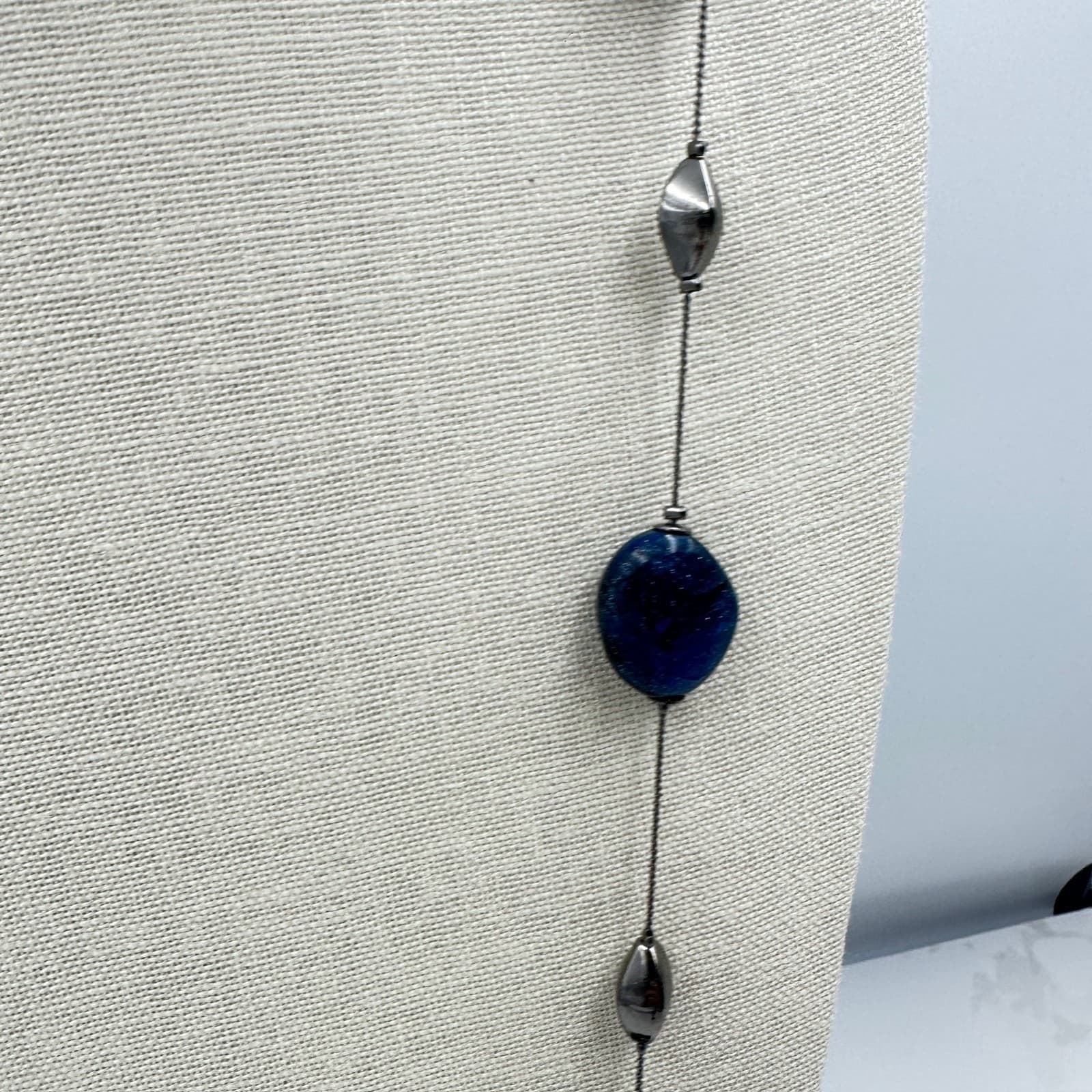 Vintage Contemporary Silver-Tone Chain Whimsigoth Agate Beaded Statement - Thumbnail 6