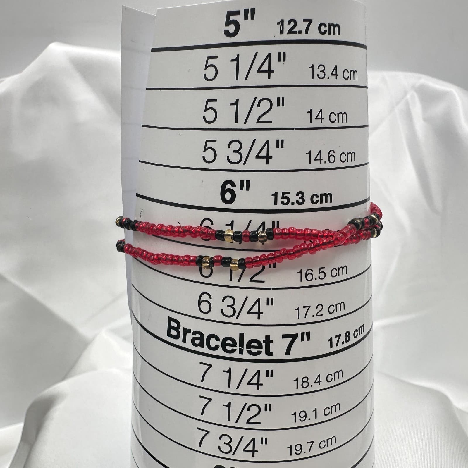 Vintage 90s Glass Seed Bead Bracelets Set Classic Retro Fashion Women's jewelry - Thumbnail 9