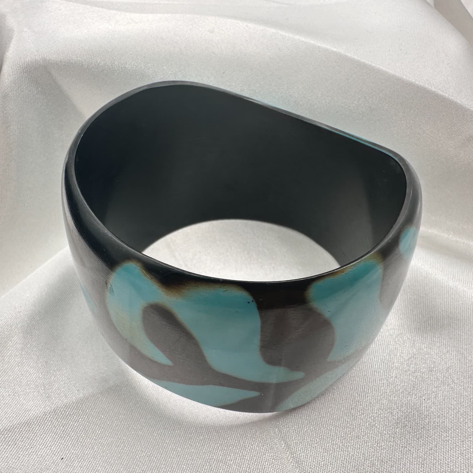 Vintage 90s Wide Bangle Bracelet Retro Chunky Bold Fashion Women's Jewelry - Thumbnail 6