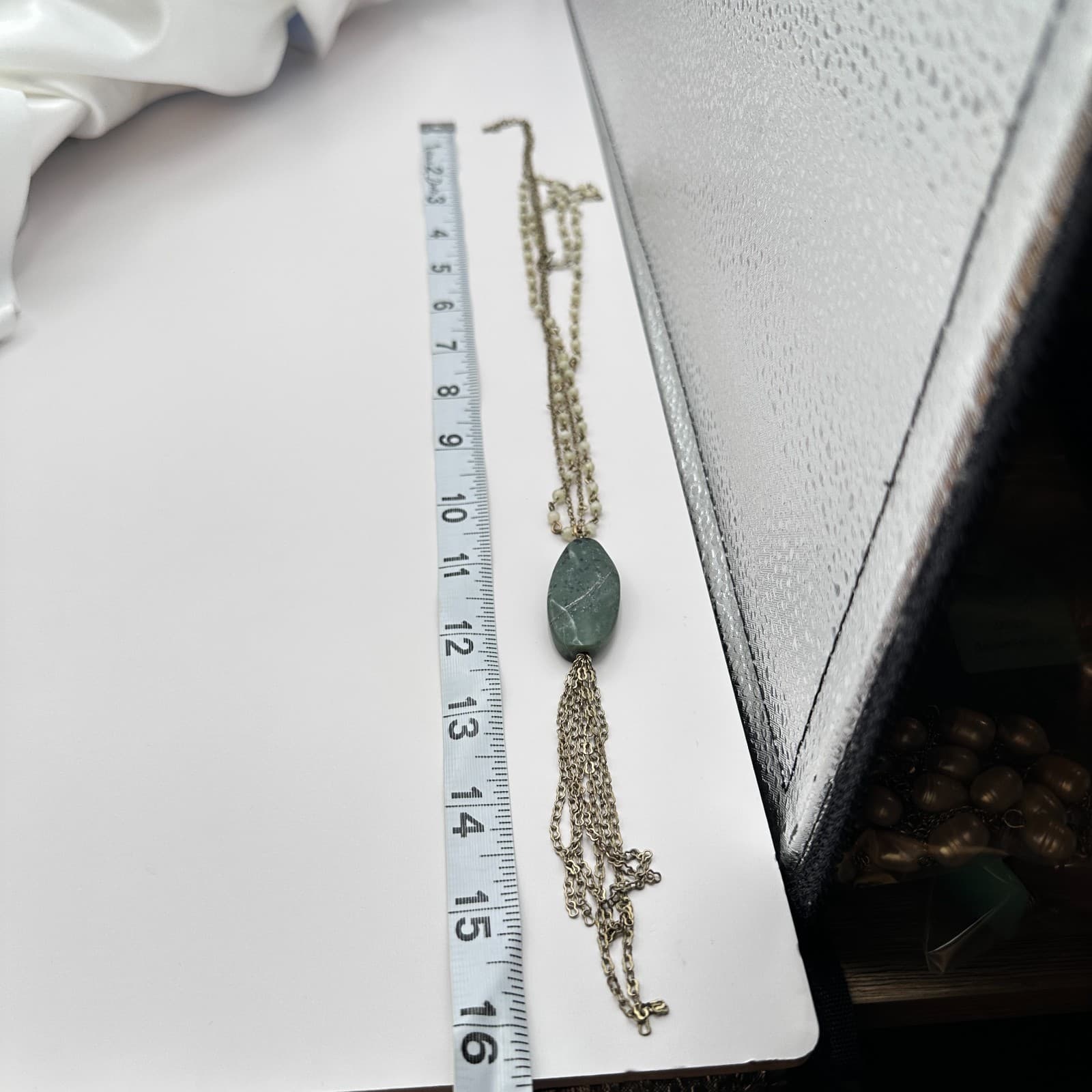 Vintage 90s Colorful Bracelet Necklaces Rectangular Bead Statement Cuff Jewelry - Thumbnail 10