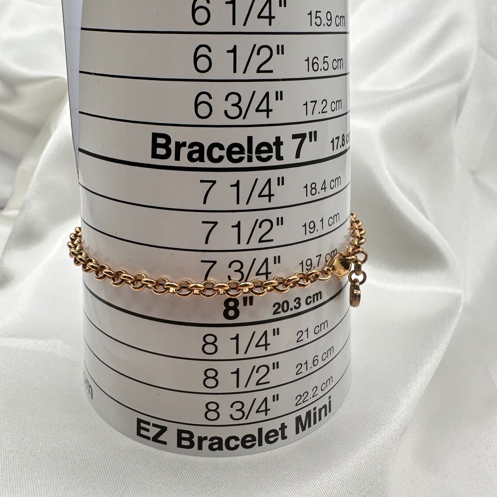 Vintage 80s Gold Tone Handcuff Chain Bracelet Menotti's Partners Classic Jewelry - Thumbnail 9