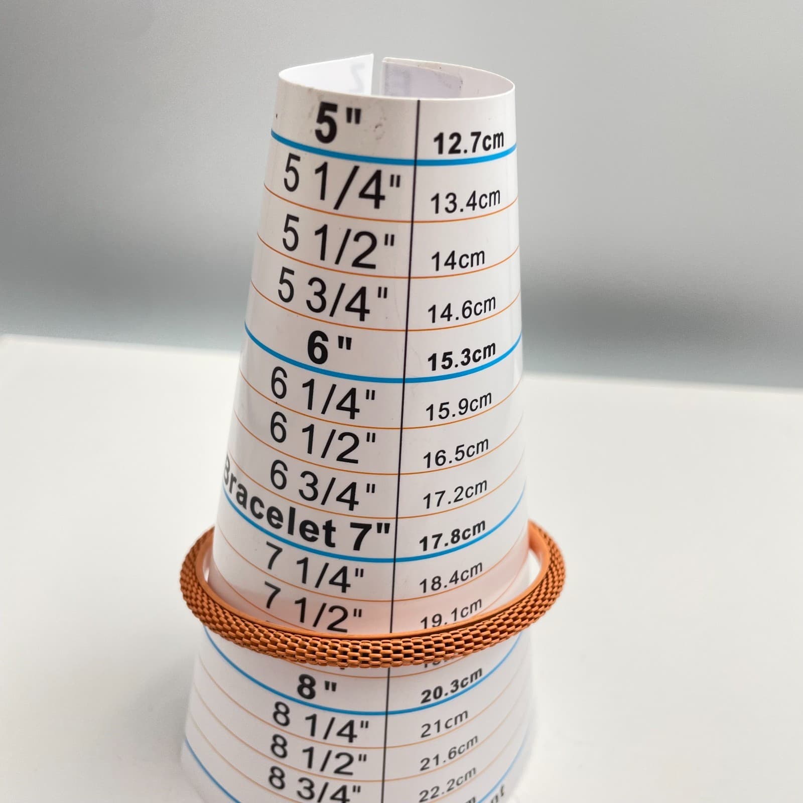 Vintage 80s Orange Enamel Mesh Bangle Bracelet Retro Mod Boho Stackable Jewelry - Thumbnail 8