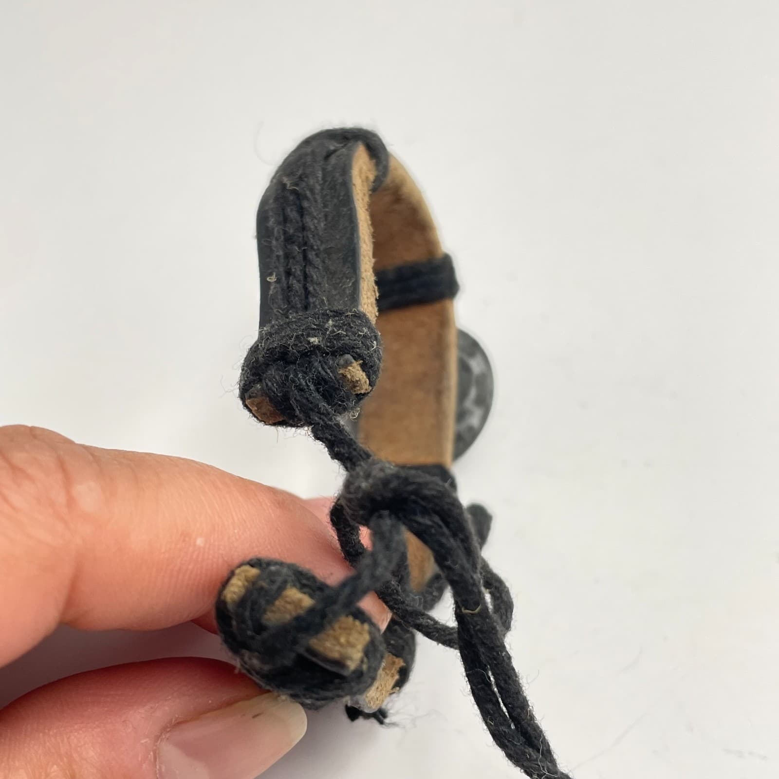 Vintage 90s Berbec Aries Zodiac Bracelet Black Leather Boho Fashion Jewelry - Thumbnail 4