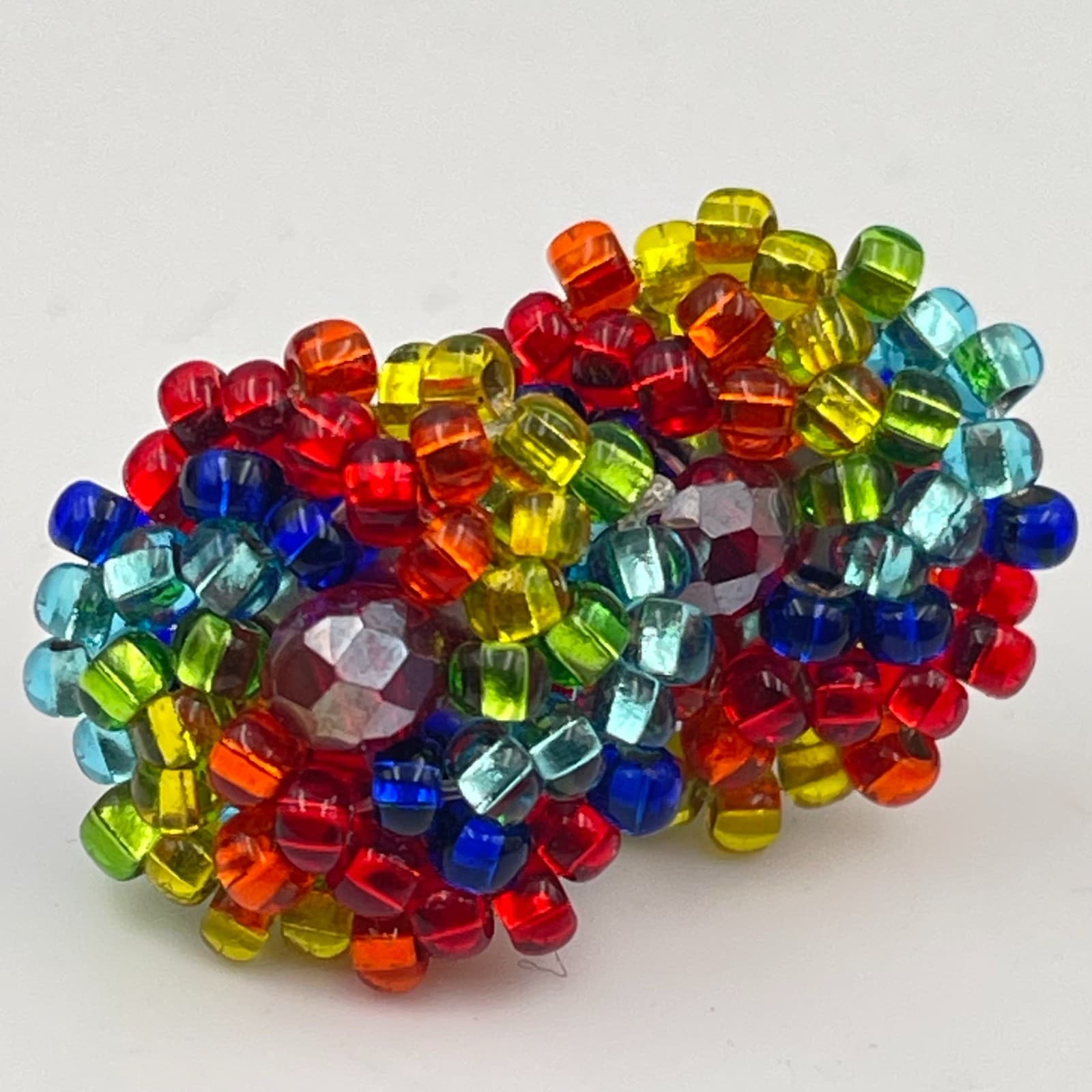 Vintage Y2K Seed Beaded Stud Earrings Boho Statement Women s Classic Jewelry - Thumbnail 7