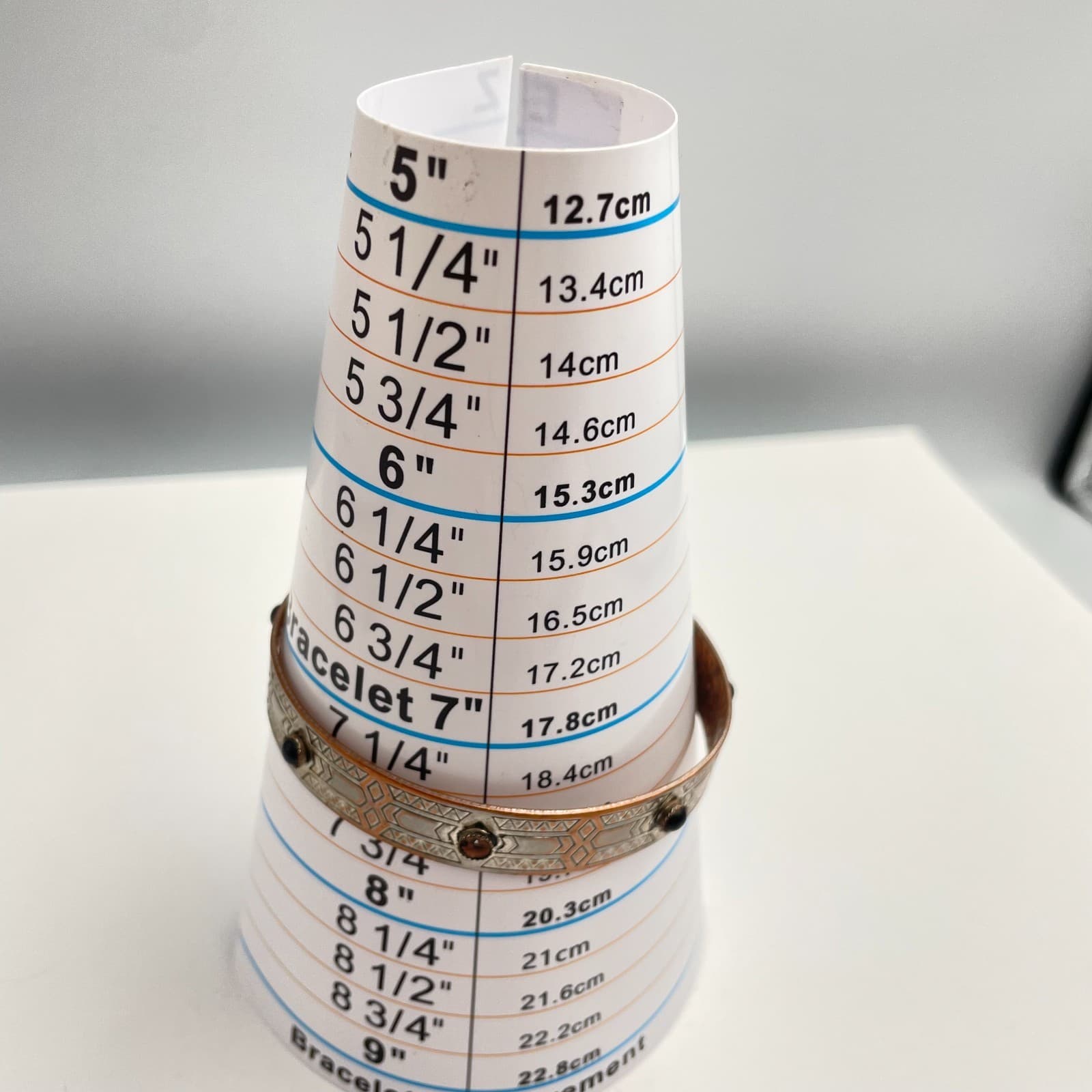 Vintage 80s Metal Cuff Bracelet Black Glass Art Deco Classic Fashion Jewelry - Thumbnail 9