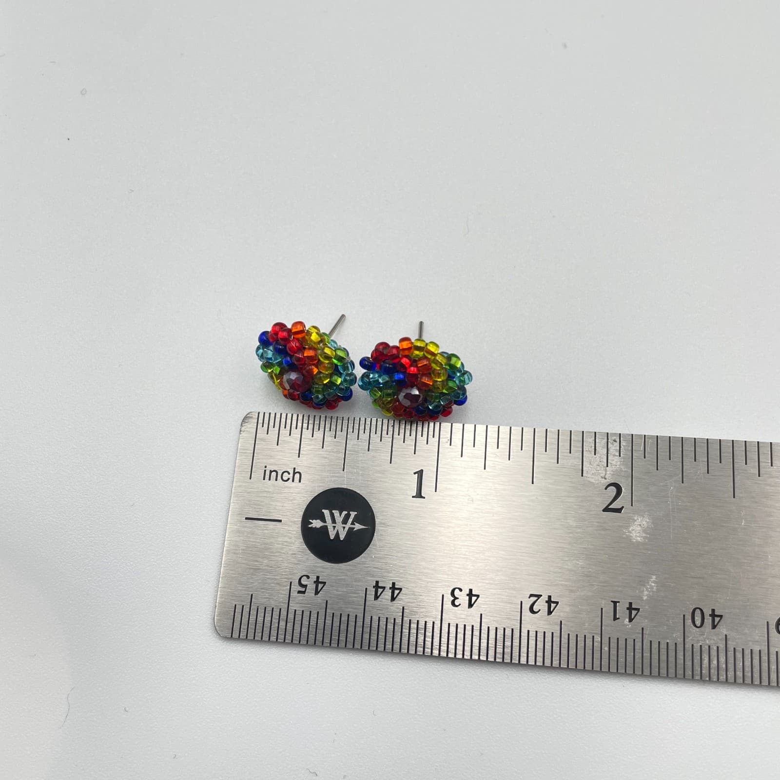 Vintage Y2K Seed Beaded Stud Earrings Boho Statement Women s Classic Jewelry - Thumbnail 8