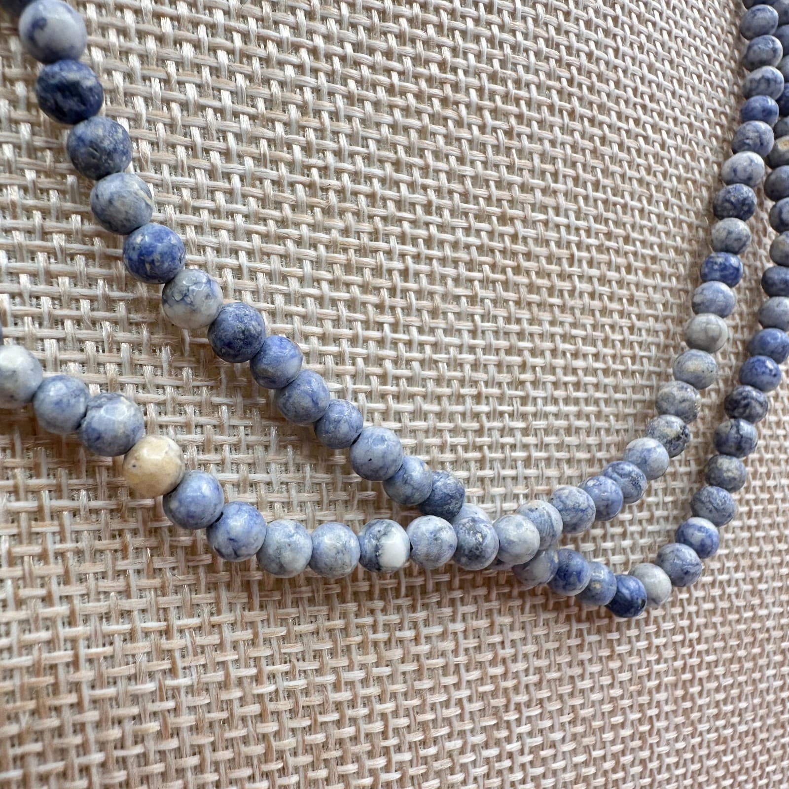 Vintage Y2K Multi Strand Beaded Boho Statement Necklace Women's Classic Jewelry - Thumbnail 4