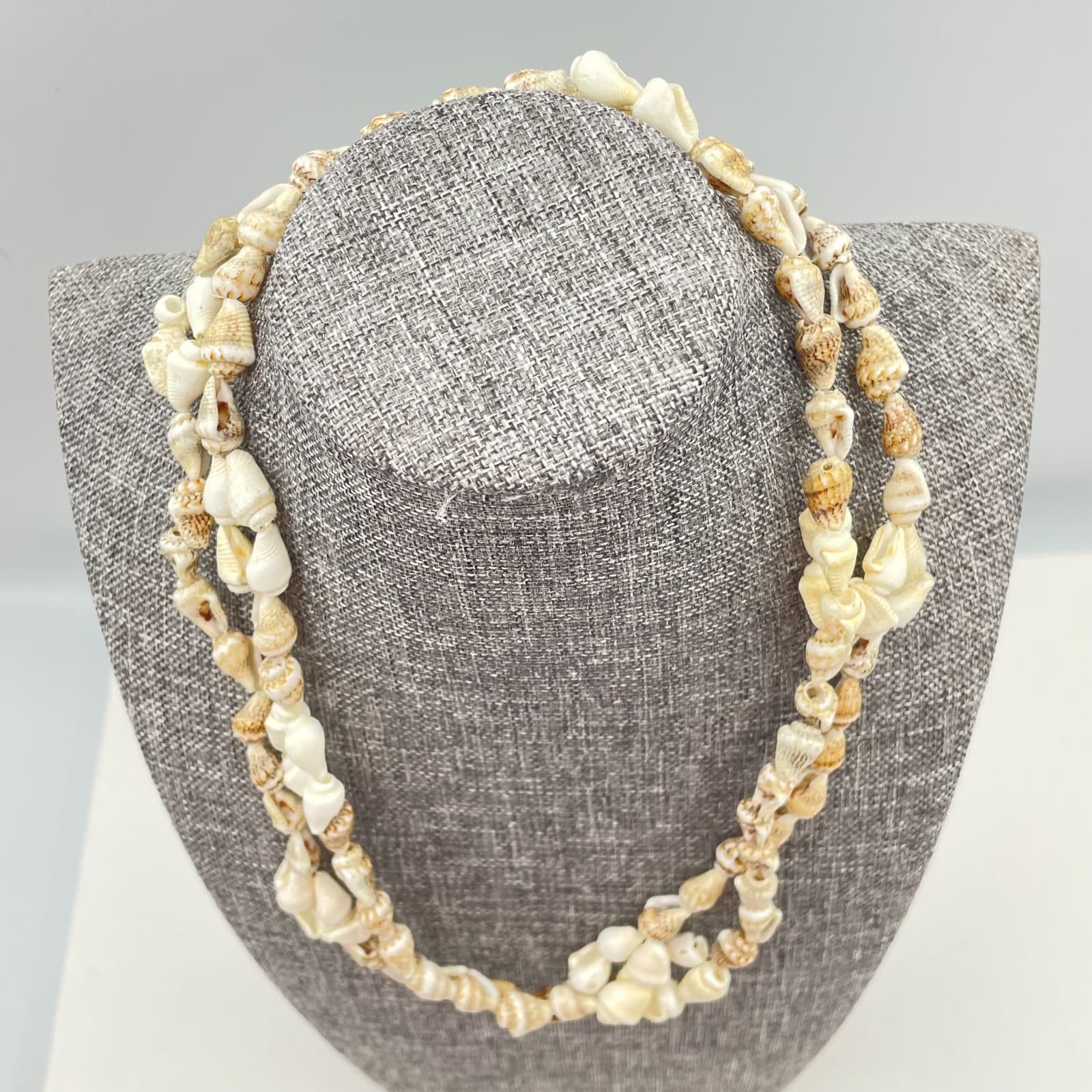 Vintage 90s Puka Shell Necklace Boho Beach Classic Fashion Women's Jewelry - Thumbnail 2