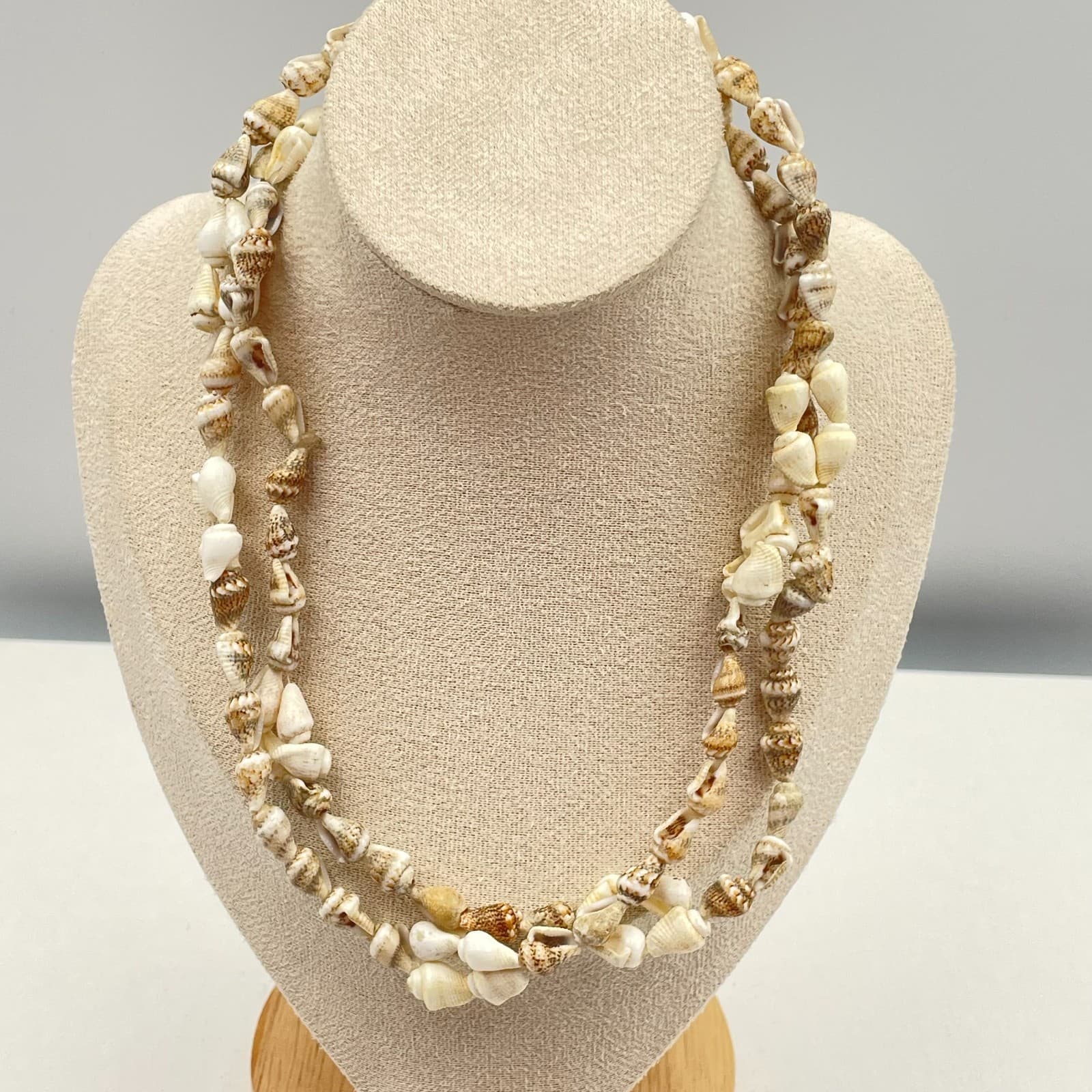 Vintage 90s Puka Shell Necklace Boho Beach Classic Fashion Women's Jewelry - Thumbnail 5