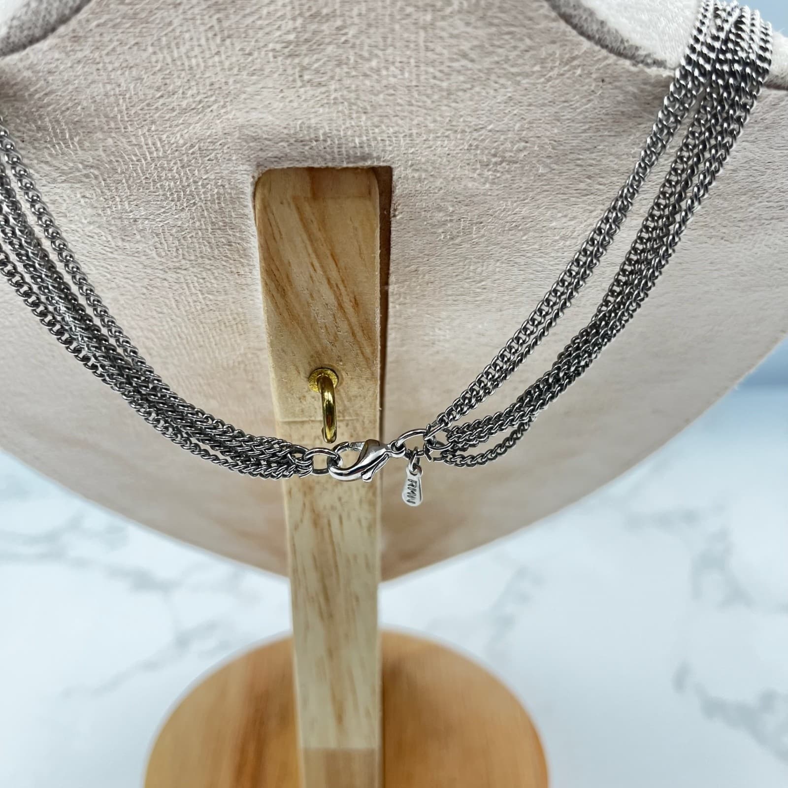 Vintage Roman (RMN) Multi-Strand Pink & Plum Beaded Statement Necklace - Thumbnail 14