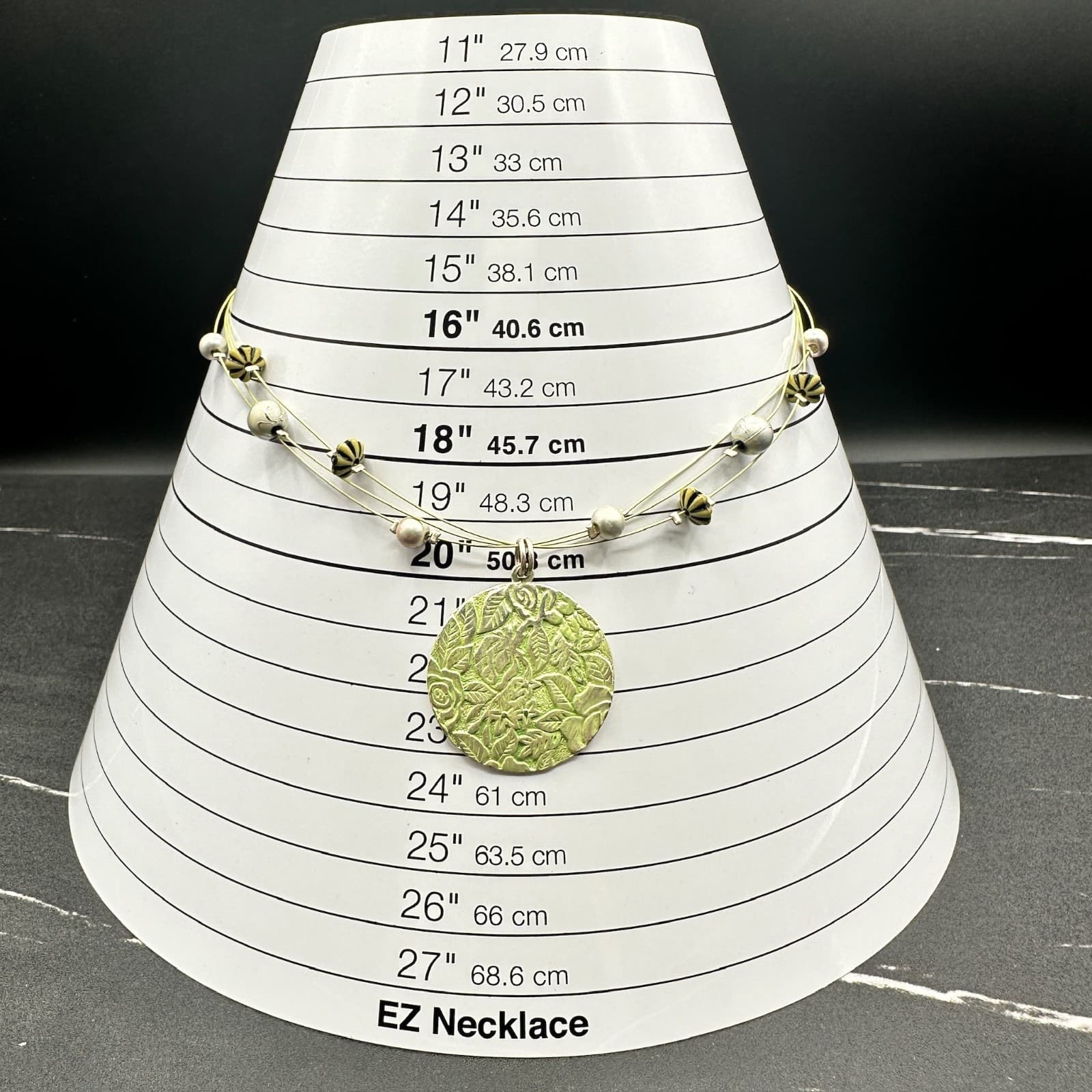 Vintage Multi-Strand Lobster Beaded Fashion Dangle Drop Earrings Necklace Set - Thumbnail 13