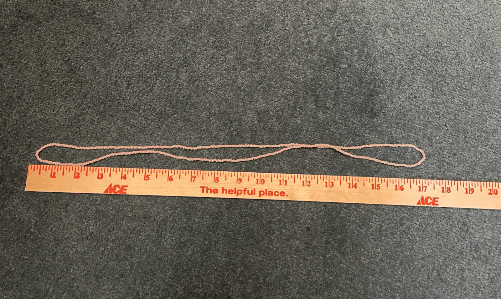 Vintage Pink Long Seed Bead Necklace Flapper Boho Layering Glass Excellent - Thumbnail 2