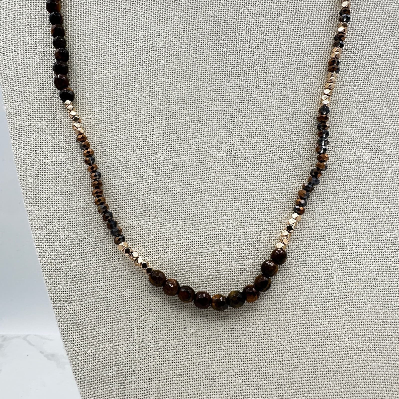 Vintage Move Mountains Deep Berry Faceted Garnets Gold-Tone Beaded Charm - Thumbnail 2