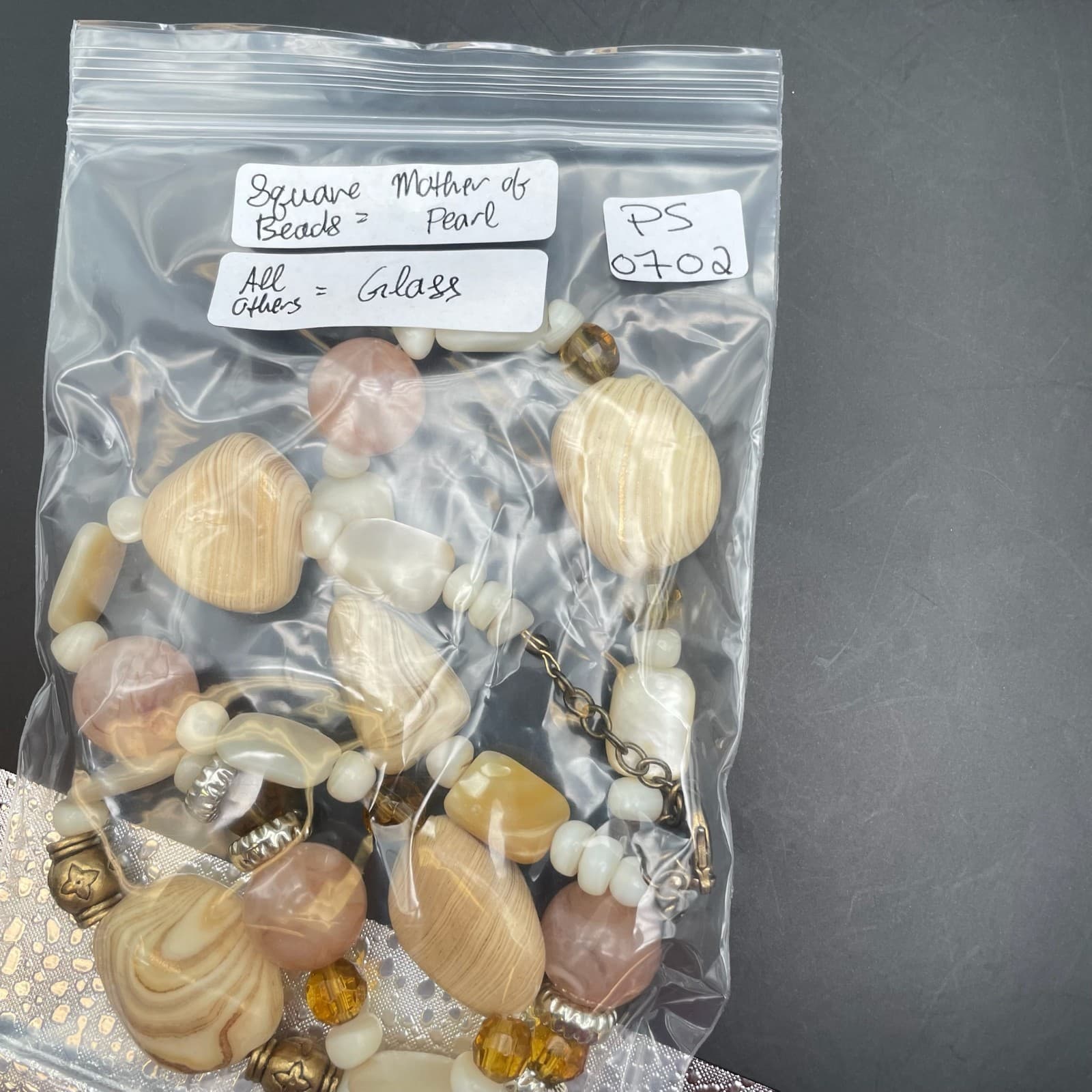 Vintage Statement Wood and Shell Beaded Necklace Accents Bohol Style Jewelry - Thumbnail 7