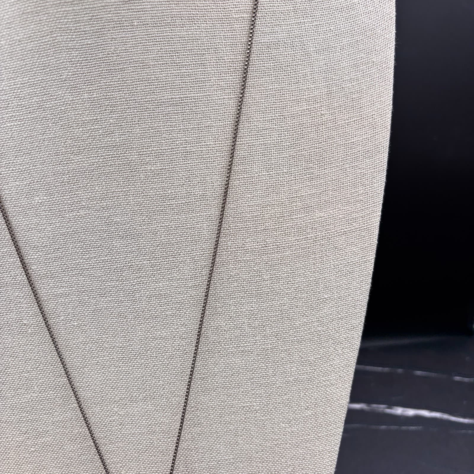 Long Geometric Pendant Necklace Women One Size Silver Tone Modern Minimalist - Thumbnail 3