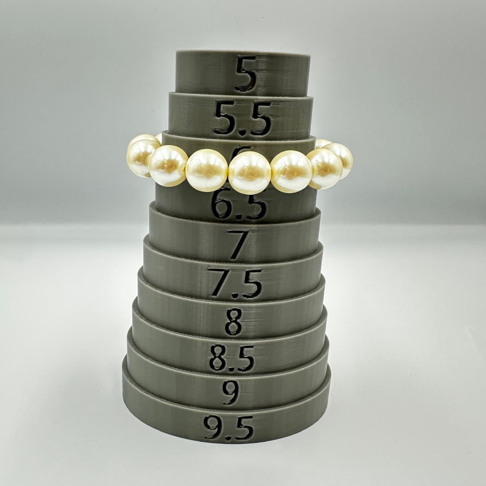 Vintage Chunky Large Faux Pearl Stretch Bracelet Beaded Statement Jewelry Y2K - Thumbnail 5