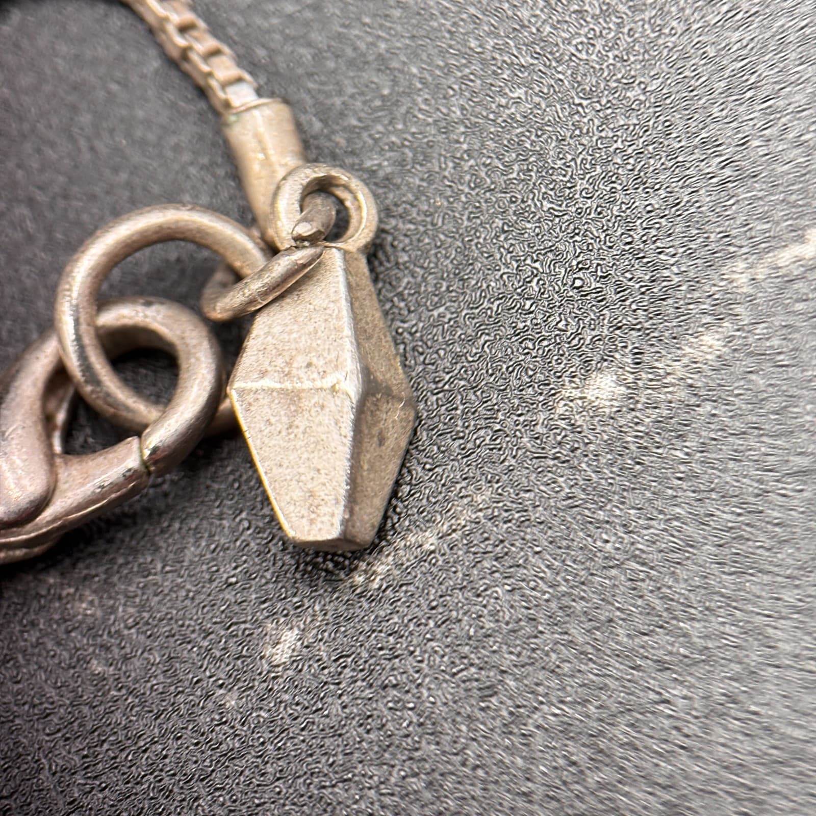 Long Geometric Pendant Necklace Women One Size Silver Tone Modern Minimalist - Thumbnail 9