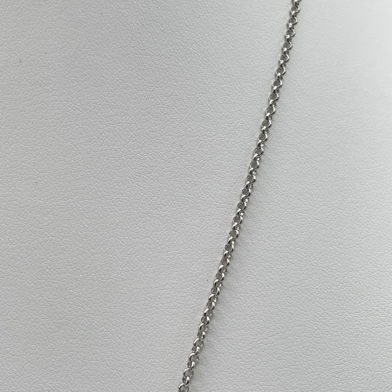 Vintage Y2K Silver Tone I Refuse to Sink Anchor Starfish Teal Crystal Necklace - Thumbnail 7