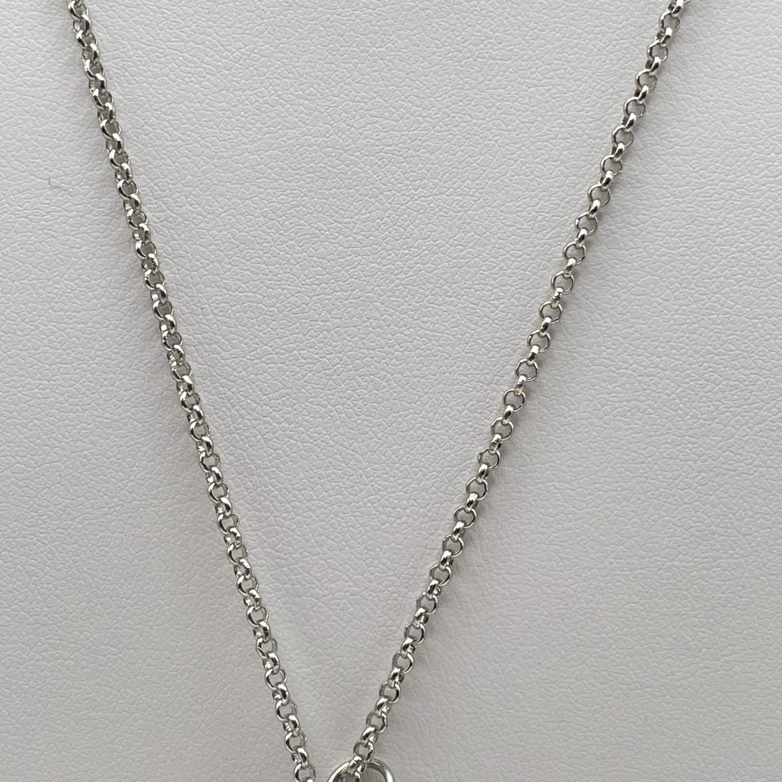 Vintage Y2K Silver Tone I Refuse to Sink Anchor Starfish Teal Crystal Necklace - Thumbnail 6